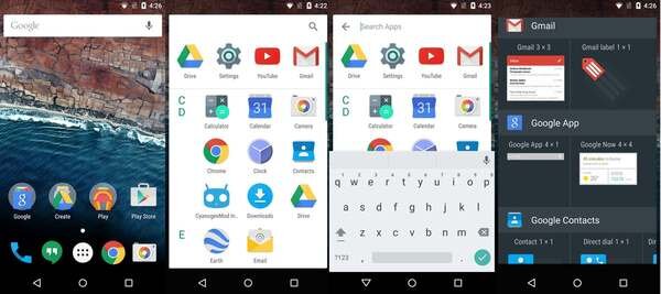 Android M uygulamalar