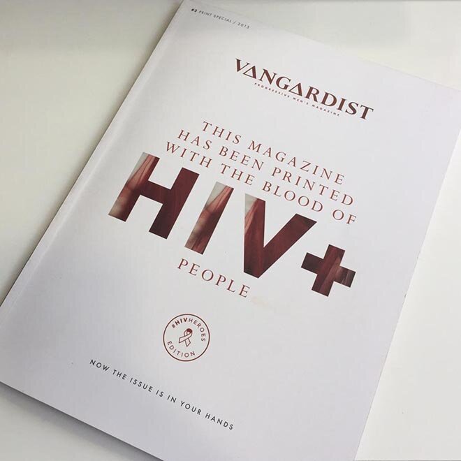 Avusturyalı Vangardist dergisi mürekkep yerine HIV+ kan kullandı