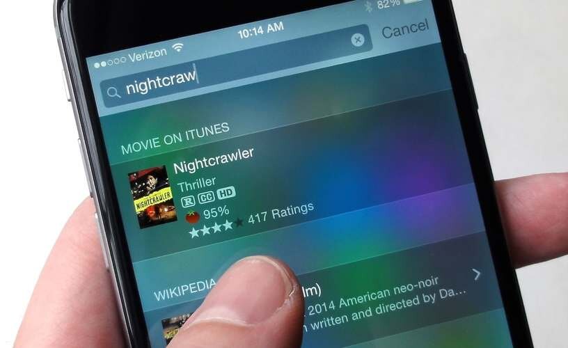 iOS 9 - Spotlight