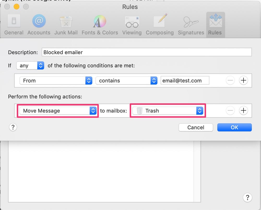 Mac'te Mail uygulamasıyla e-posta engelleme [Nasıl Yapılır]