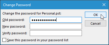 Outlook veri dosyasına şifre ekleme [Nasıl Yapılır]