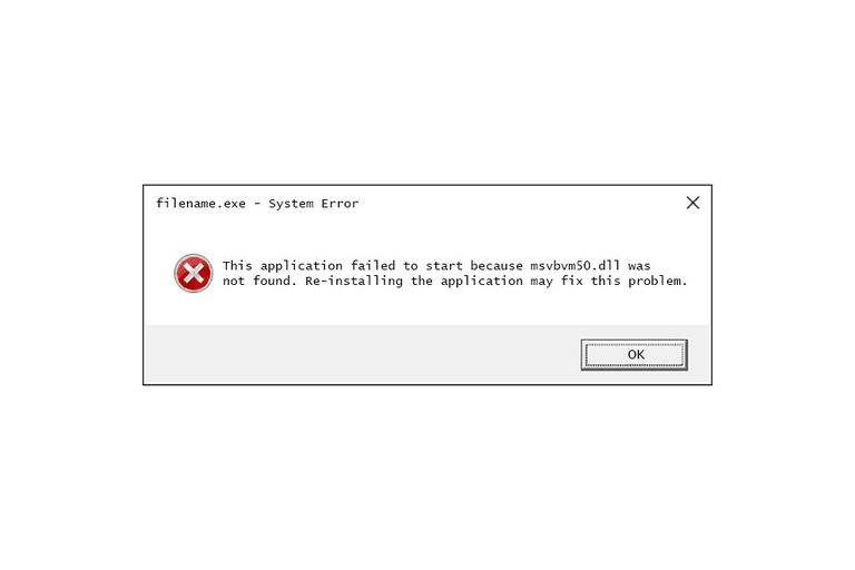 Windows msvbvm50.dll hatası nasıl düzeltilir?