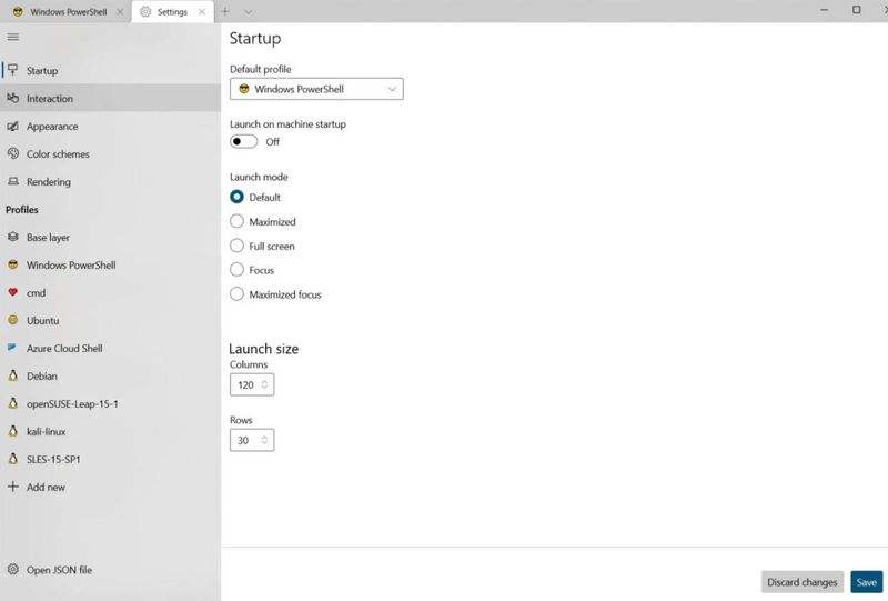 Windows Terminal, yönetim için bir grafik arayüze sahip olacak