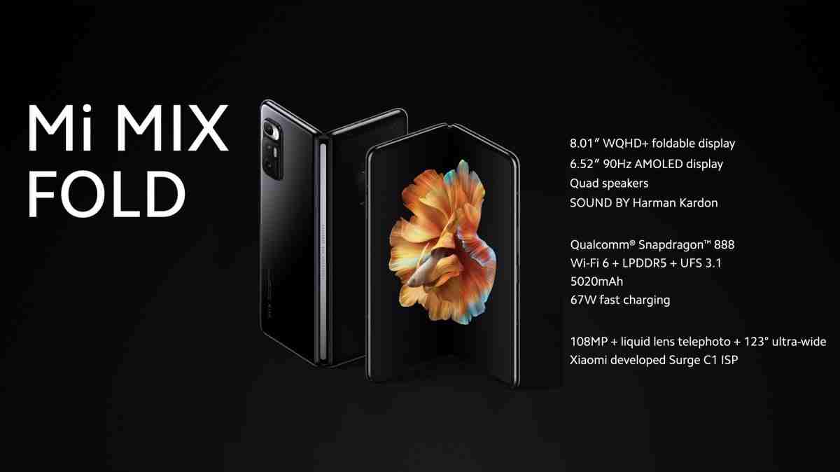 Xiaomi ilk katlanabilir akıllı telefonu Mi Mix Fold'u tanıttı: Özellikler, fiyat ve çıkış tarihi