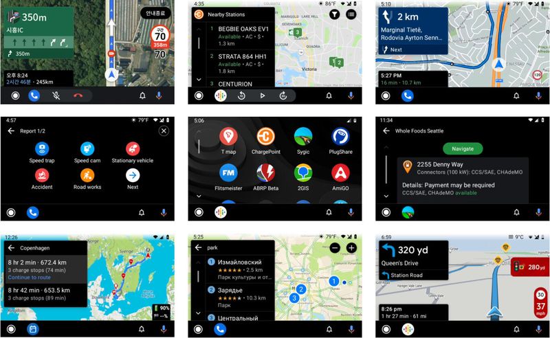 Android Auto artık geliştiricilerin navigasyon, park etme ve şarj uygulamalarını başlatmalarına izin veriyor