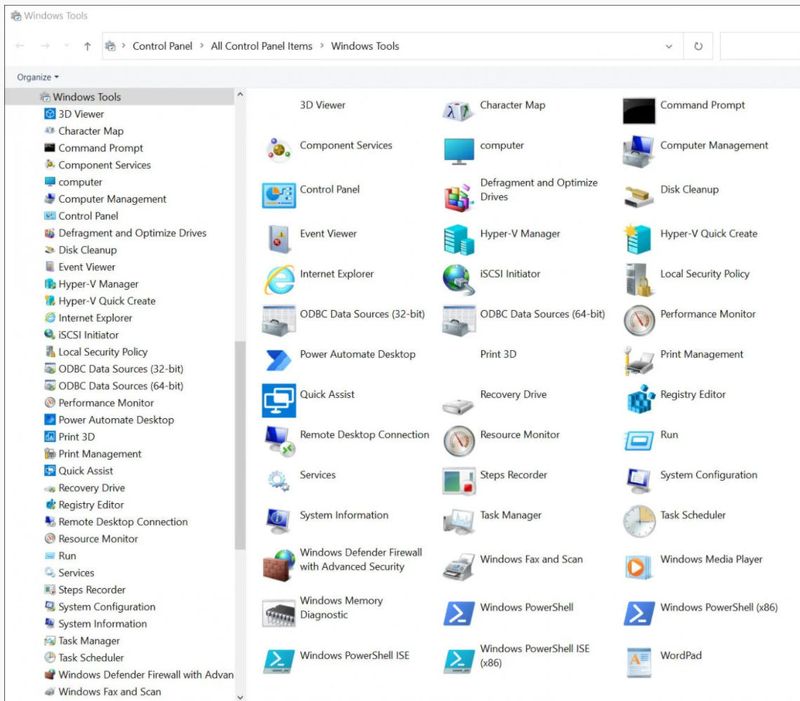 Windows Aracı, Windows 10 yönetimi için yeni kontrol paneli