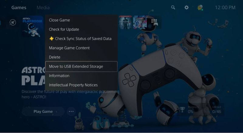 PlayStation 5 artık oyunların bir USB cihazında saklanmasına izin veriyor