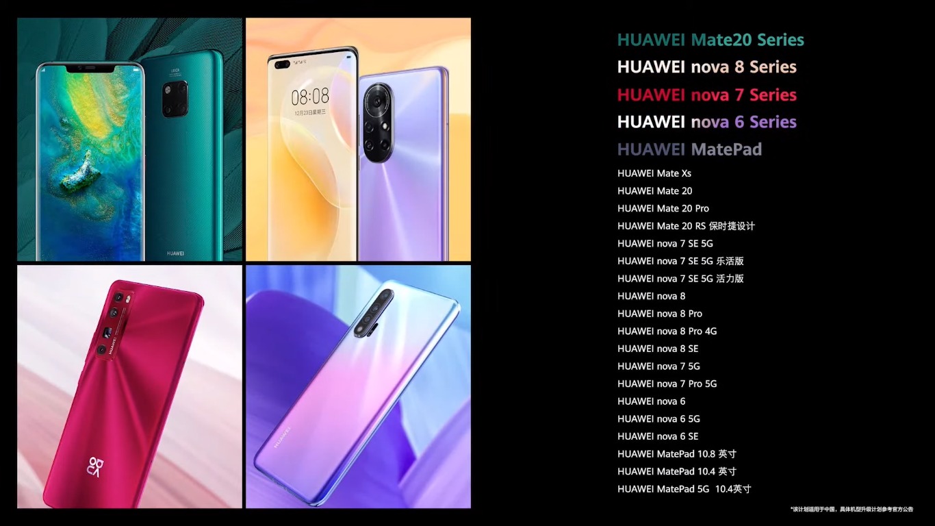 Hangi Huawei telefonlar ve tabletler HarmonyOS güncellemesini alacak?