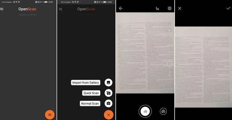 OpenScan: Android için açık kaynaklı bir belge tarayıcı