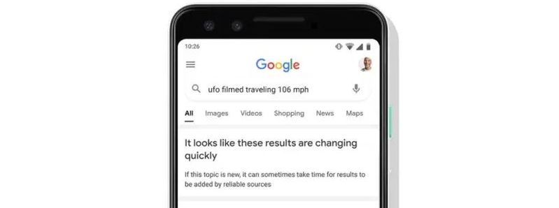 Google, arama motorunu yeni trendler hakkında bir uyarı ile değiştiriyor