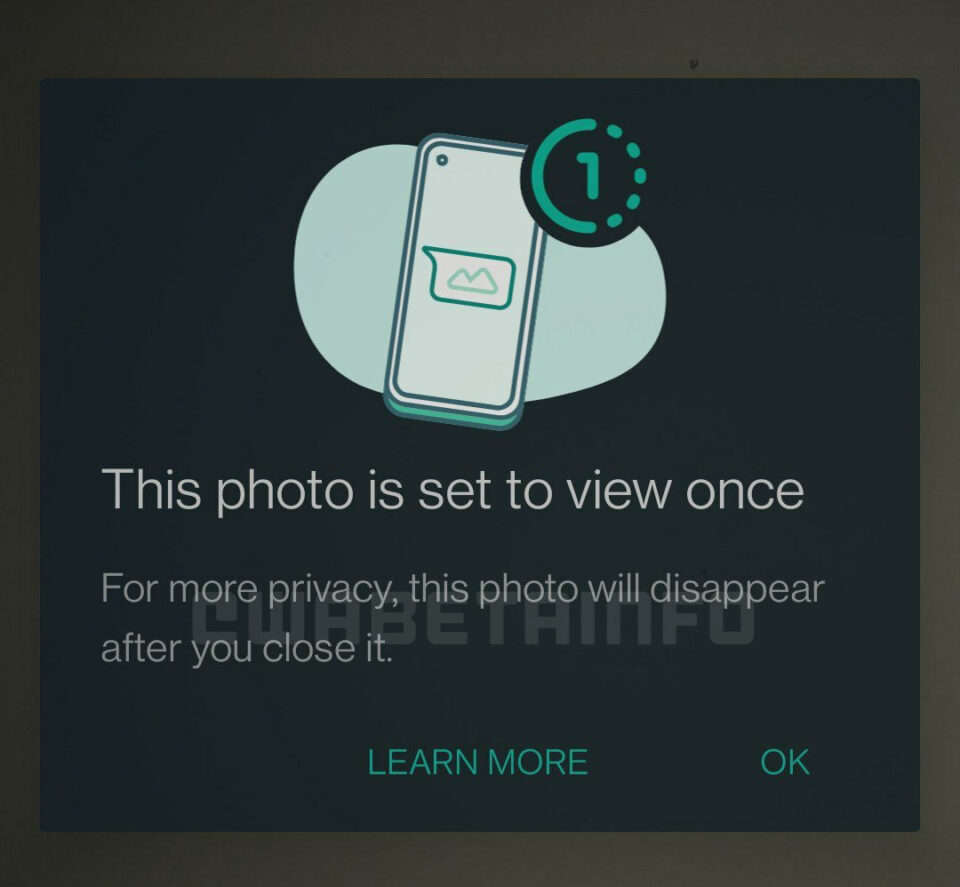 WhatsApp, fotoğraflar ve videolar için yeni bir 'bir kez görüntüle' özelliği getirecek