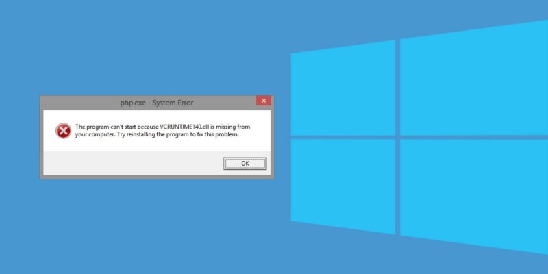 VCRUNTIME140.DLL hatası çözümü (Windows 10)
