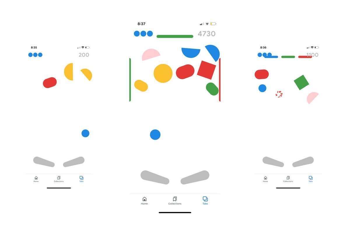 Google uygulaması ile pinball oynama