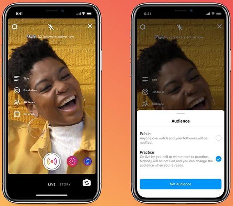 Instagram'dan canlı videolar için 2 yeni özellik: Alıştırma modu ve zamanlama