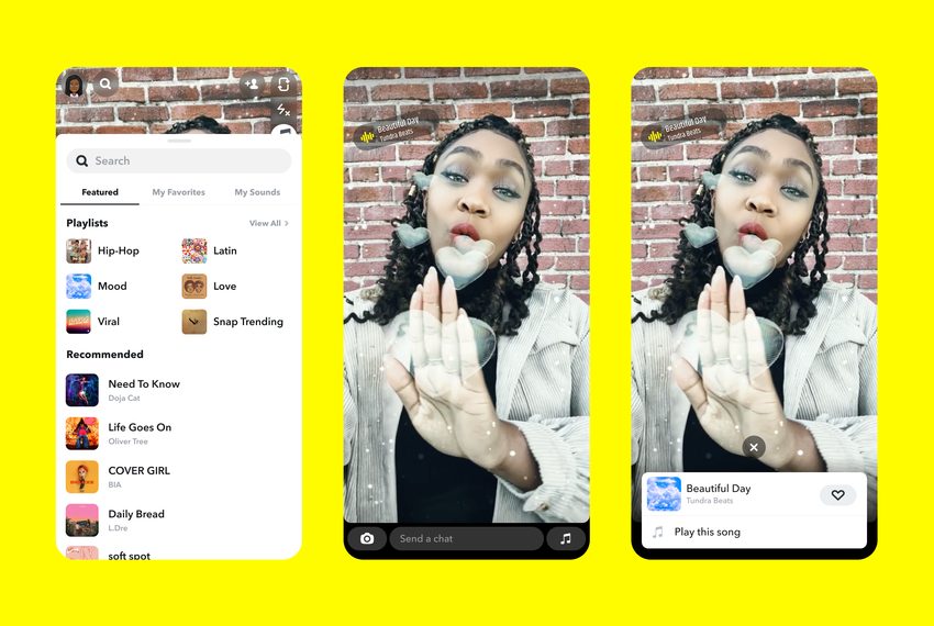 Snapchat, Sony Music ortaklığı ile müzik kütüphanesini genişletiyor