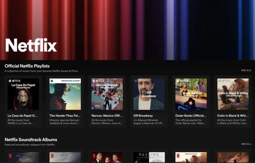 Spotify, Netflix Hub'ı tanıttı: Netflix özel içerikleri Spotify'a geliyor