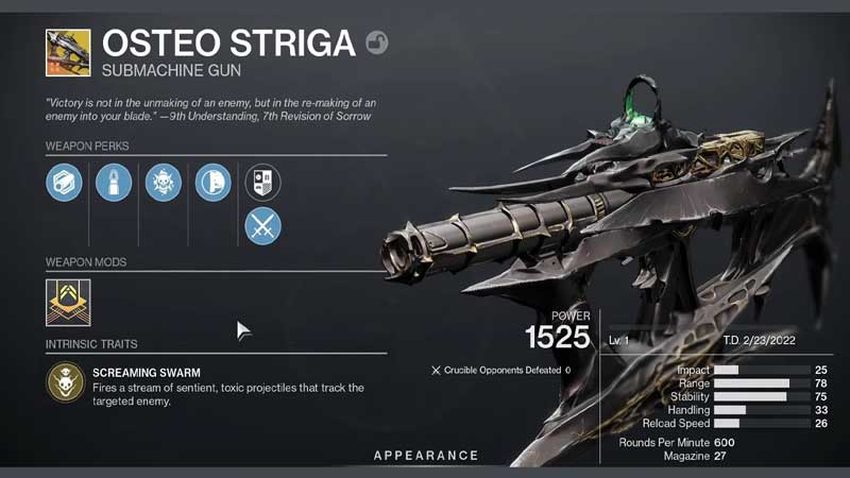Destiny 2 Osteo Striga Exotic nasıl alınır?