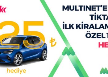MultiNet'liler TikTak'tan ilk araba kiralamalarında 125 TL değerinde puan kazanıyor!