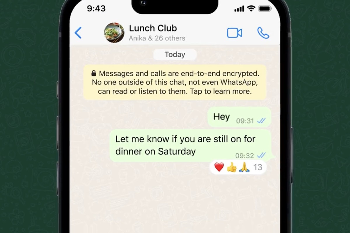 Whatsapp mesaj tepkileri nasıl kullanılır?