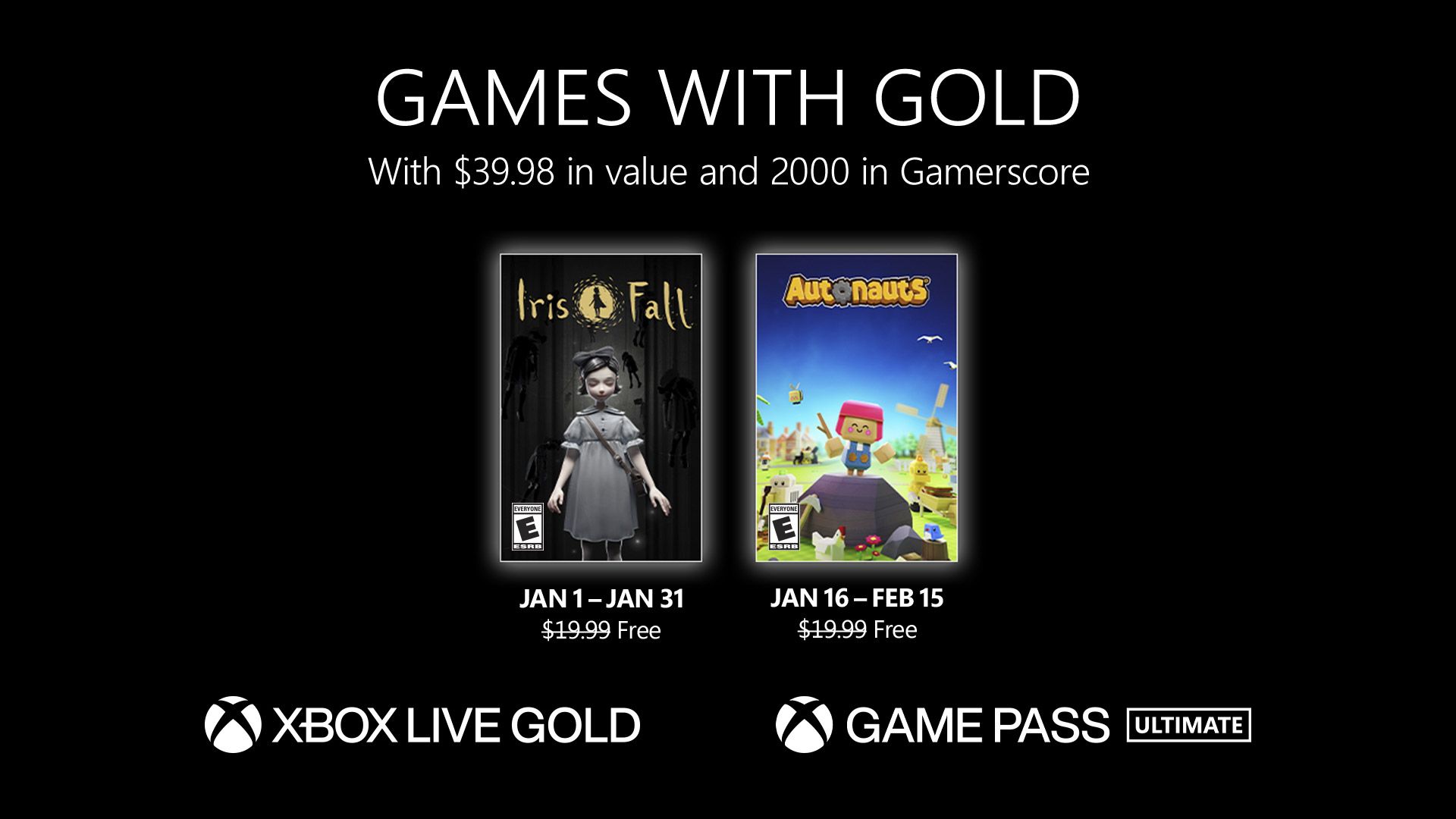 Xbox Live Gold oyunları Ocak 2023
