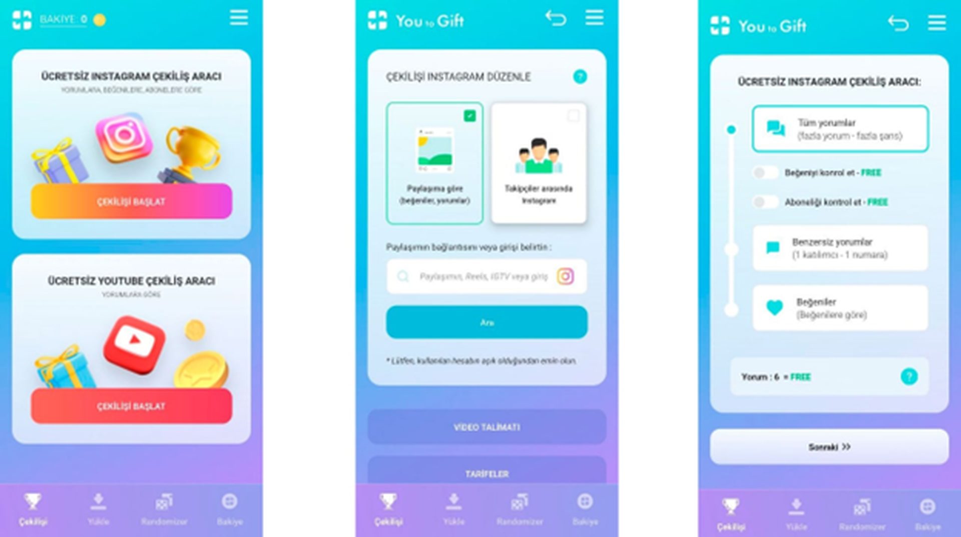 İnceleme: You to Gift ile Instagram çekilişi nasıl yapılır?