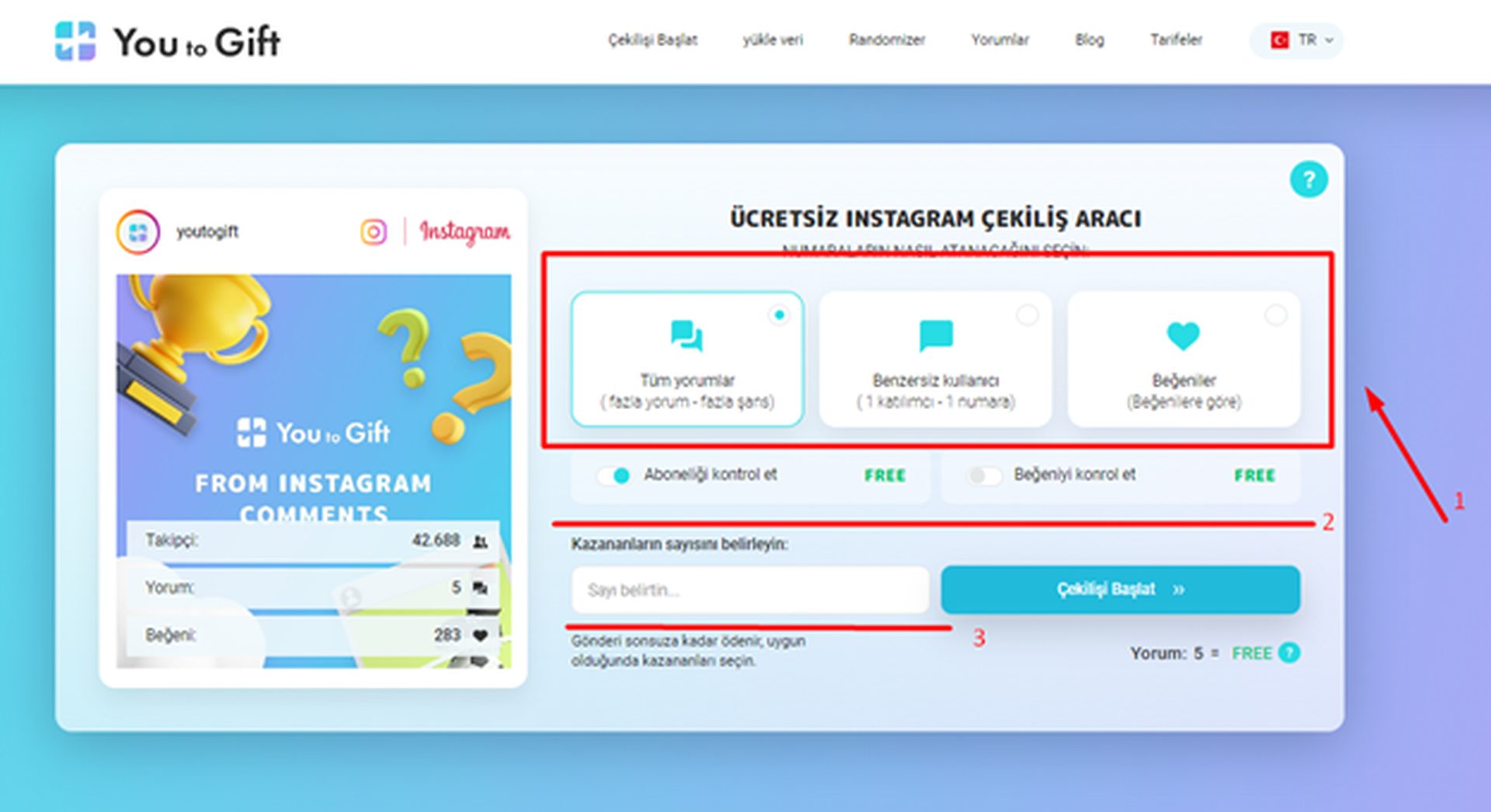 İnceleme: You to Gift ile Instagram çekilişi nasıl yapılır?