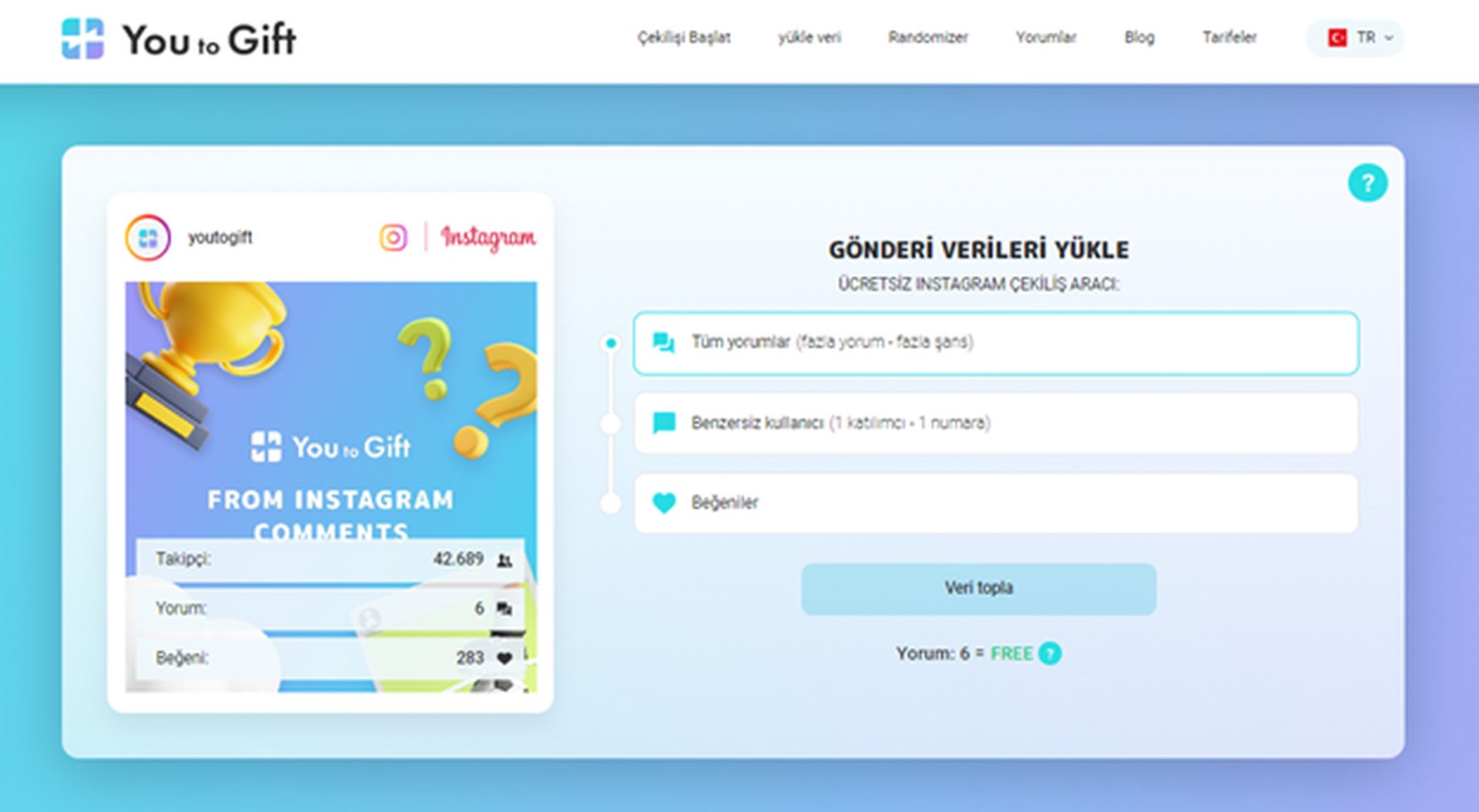 İnceleme: You to Gift ile Instagram çekilişi nasıl yapılır?