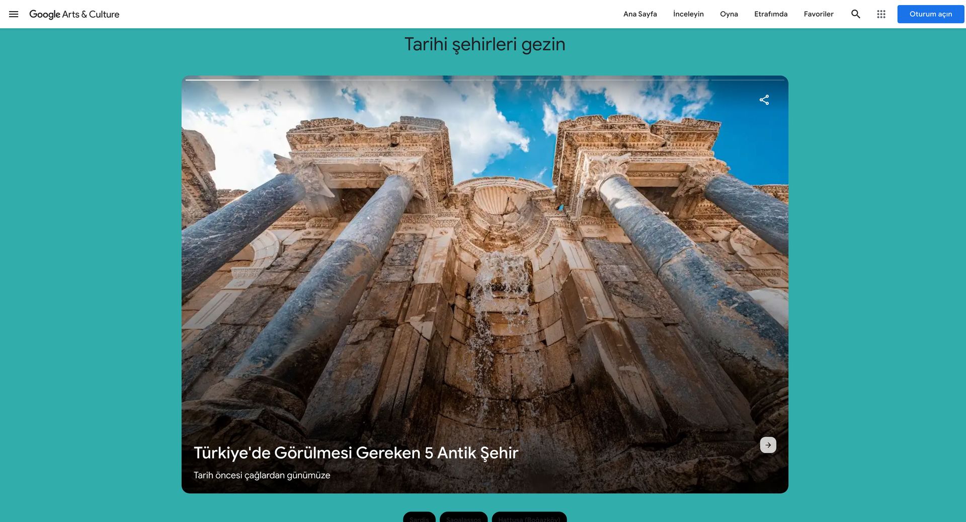 Google Arts & Culture: “Türkiye’nin Hazineleri” dijital koleksiyonu erişime açıldı