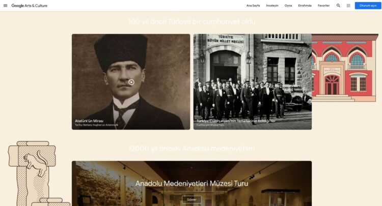 Google Arts & Culture: “Türkiye’nin Hazineleri” dijital koleksiyonu erişime açıldı