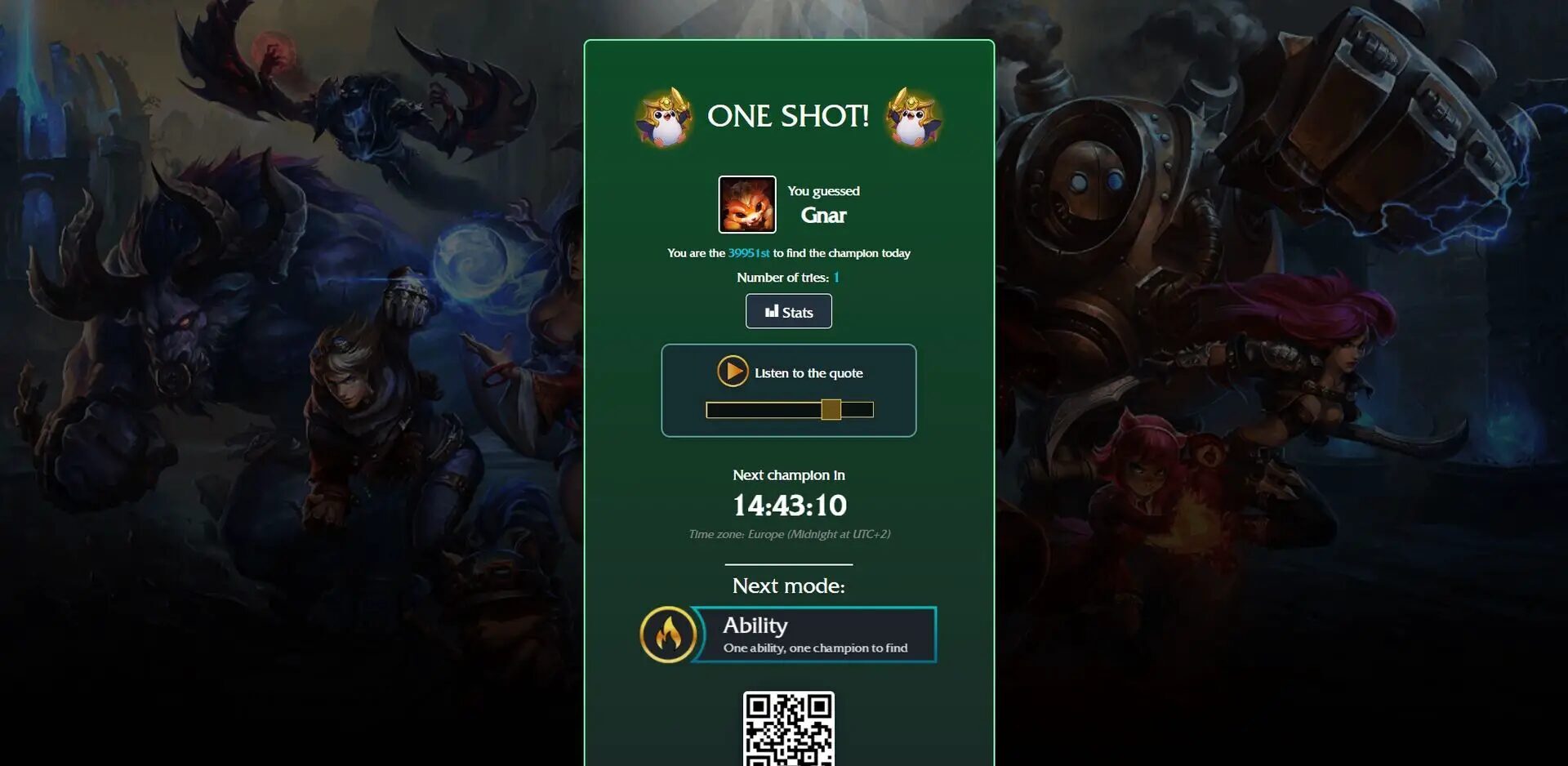 League of Legends: LoLdle cevapları (13 Aralık 2023)