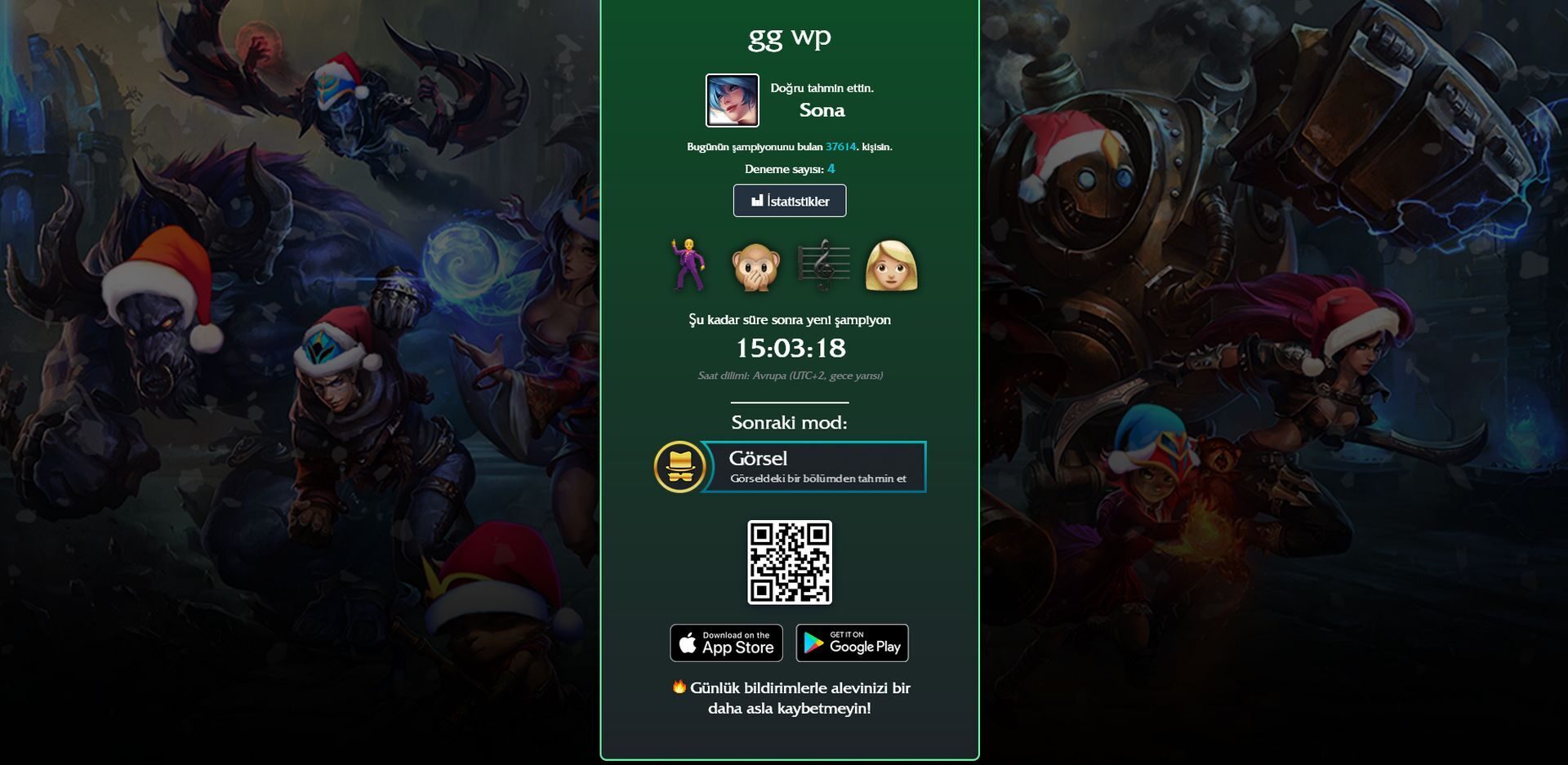 League of Legends: LoLdle cevapları (22 Aralık 2023)