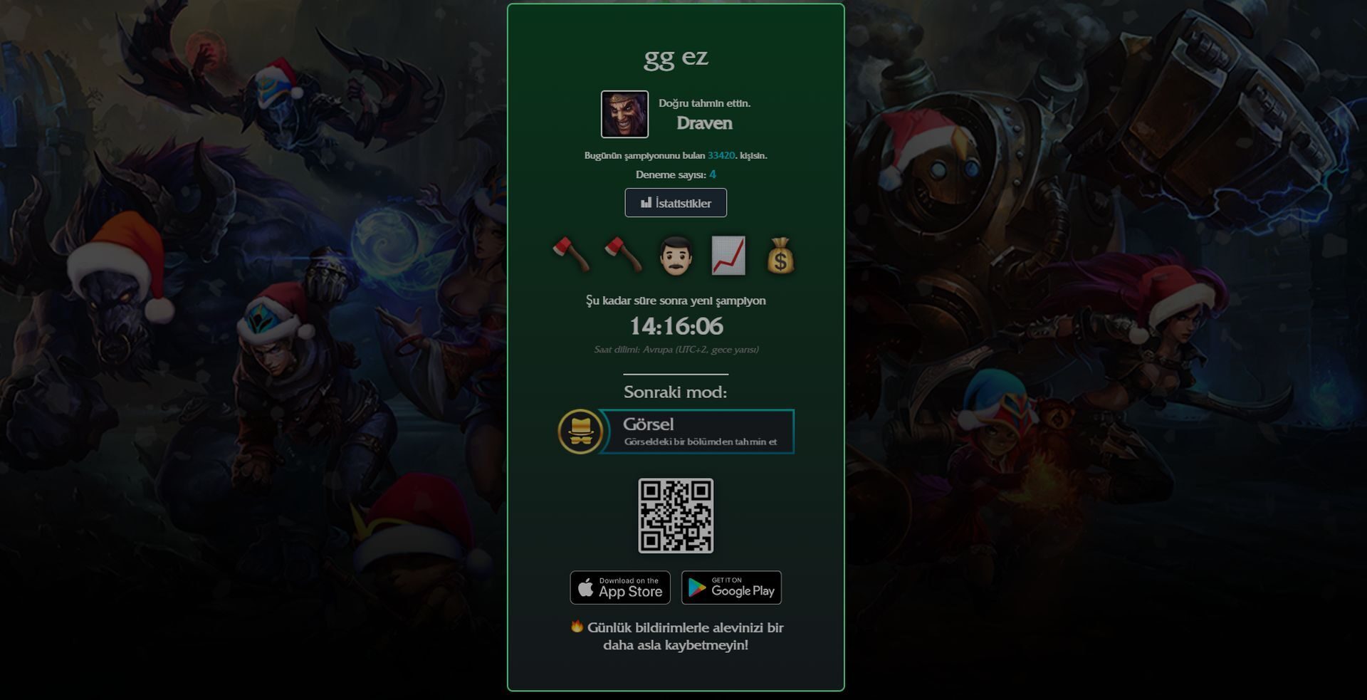 League of Legends: LoLdle cevapları (25 Aralık 2023)