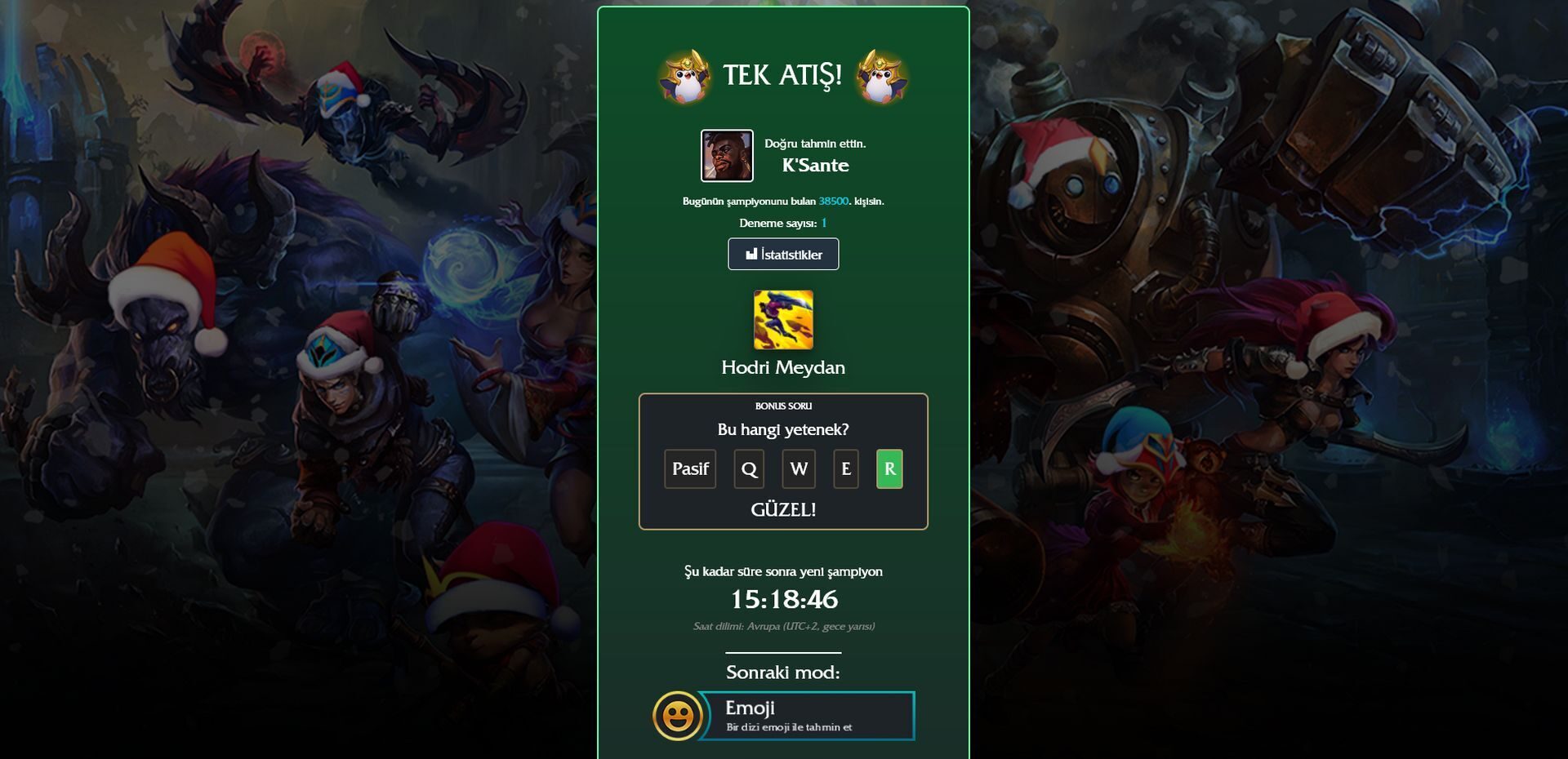 League of Legends: LoLdle cevapları (28 Aralık 2023)