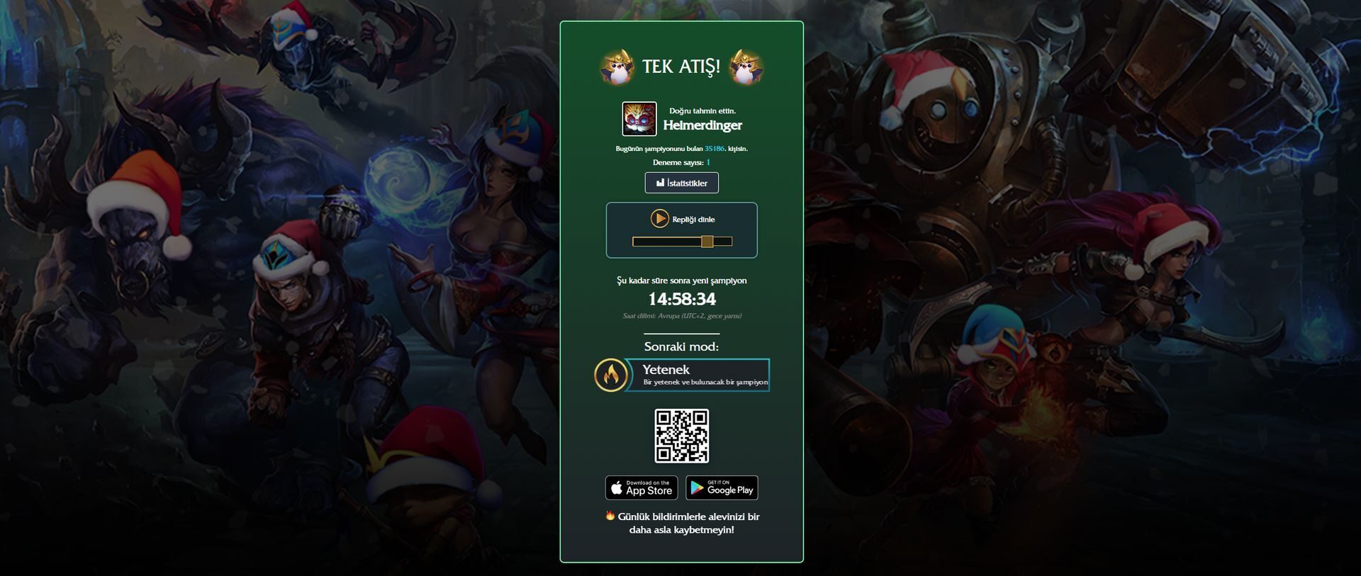 League of Legends: LoLdle cevapları (26 Aralık 2023)