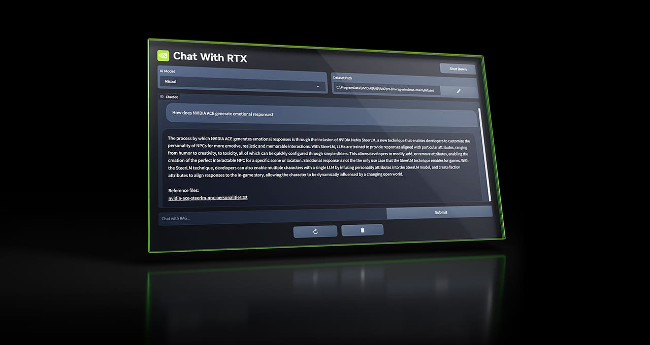 NVIDIA Chat with RTX: Oyuncu bilgisayarlarına özel yapay zeka