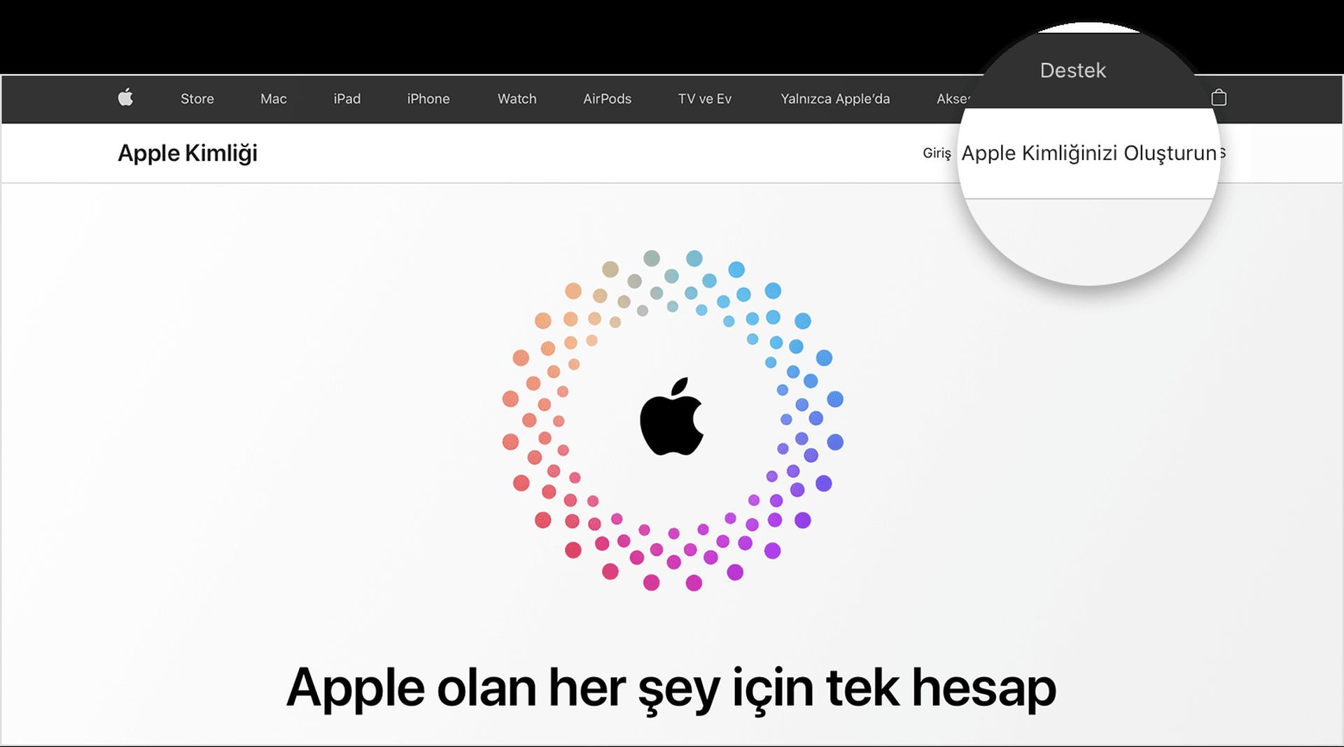 Apple ID güncelleniyor