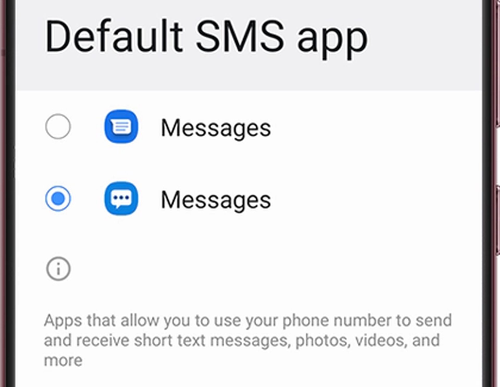 Samsung Mesajlar yeni akıllı telefon modellerinde olmayacak