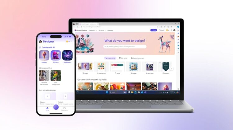 Microsoft Designer iOS ve Android'e çıktı