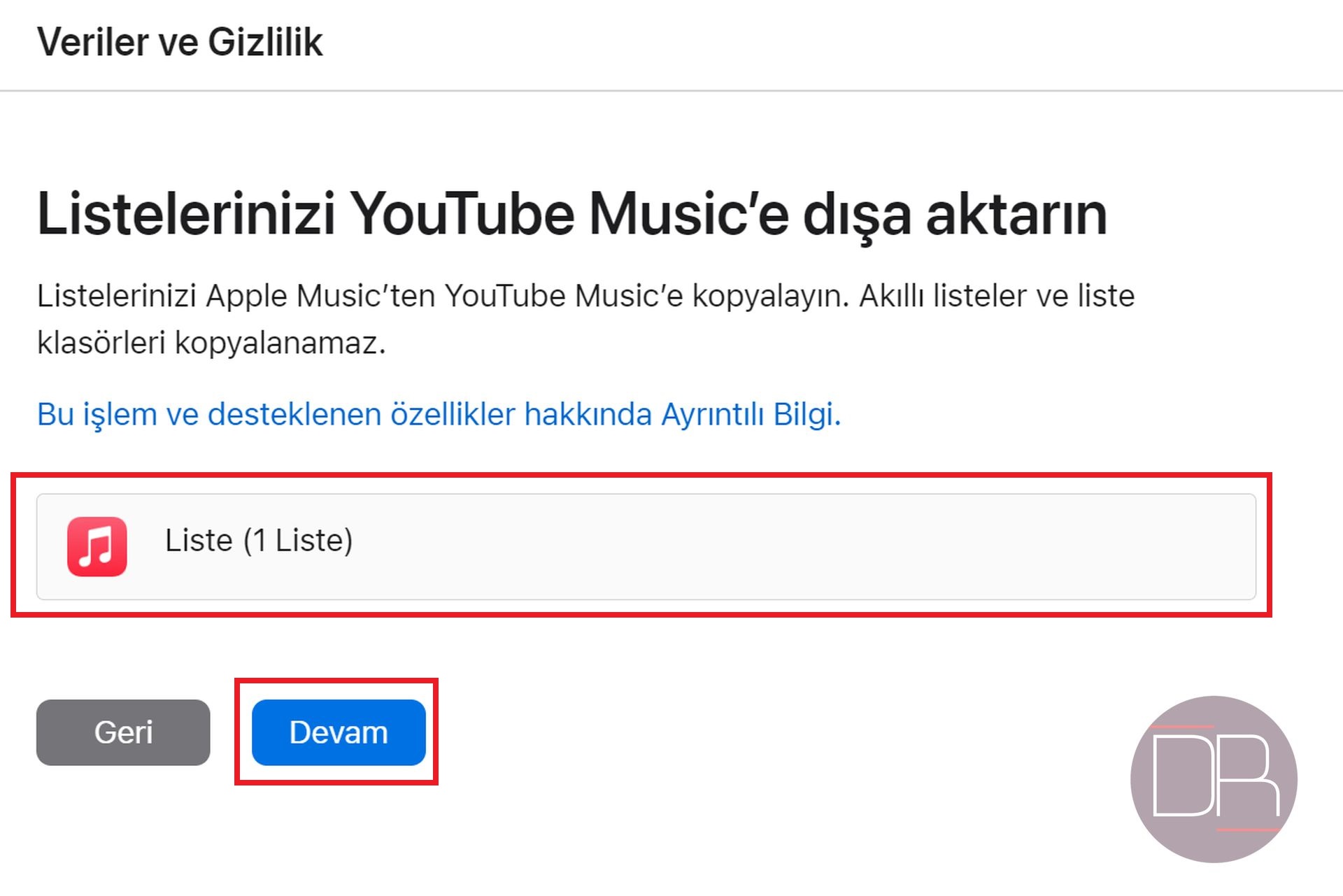 Apple Music çalma listeleri YouTube Music'e nasıl aktarılır?