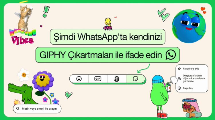 WhatsApp ve GIPHY'den iş birliği: Animasyonlu çıkartmalar geliyor