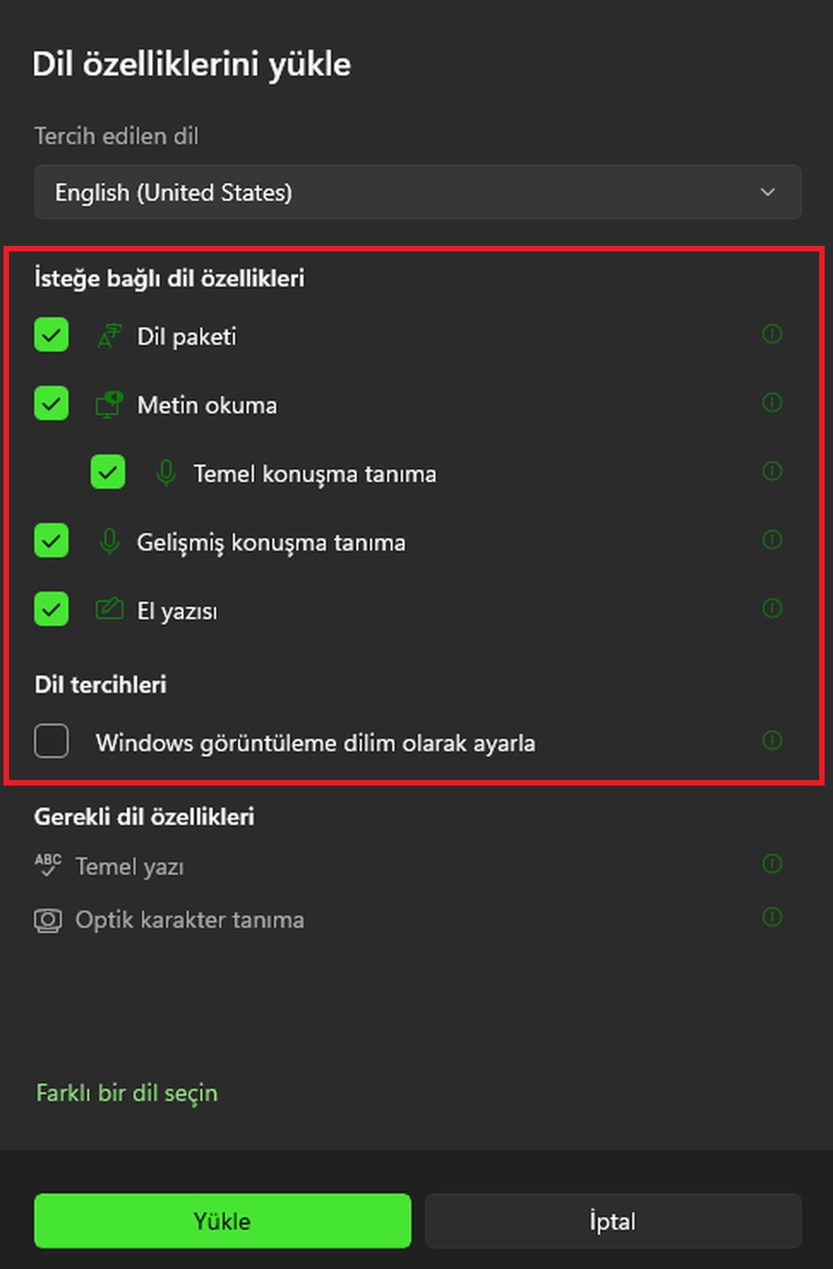 Windows klavye dili değiştirme rehberi