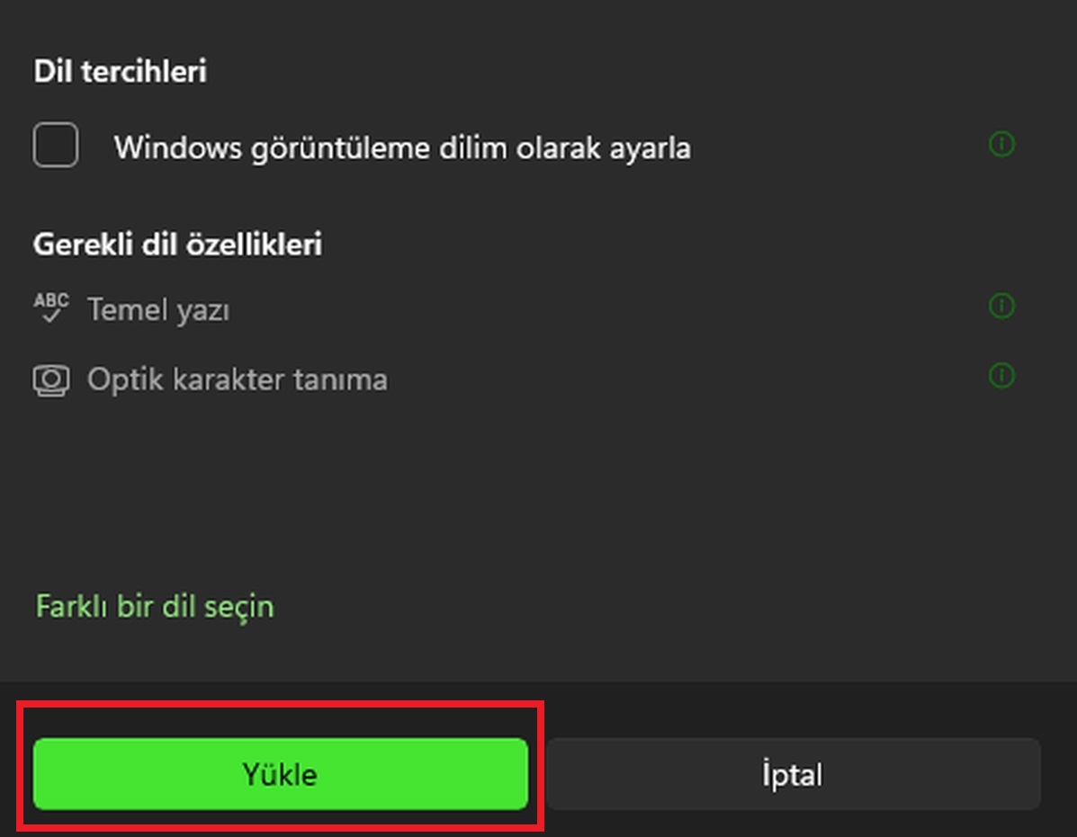 Windows klavye dili değiştirme rehberi