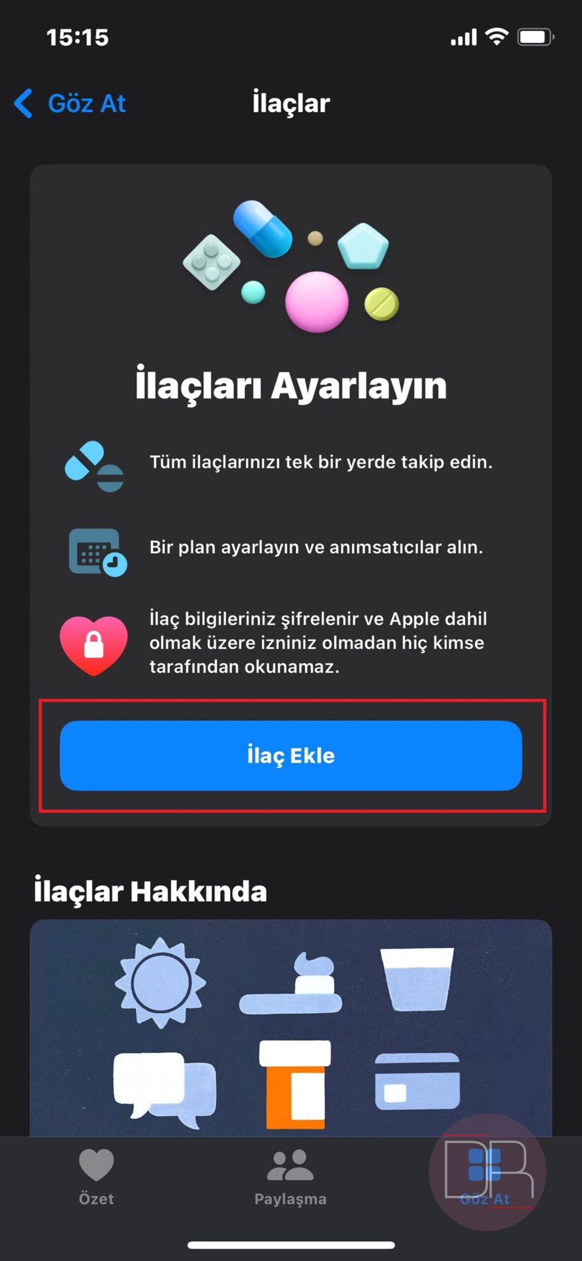 iOS'ta ilaç takibi nasıl yapılır?