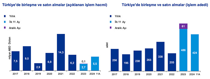 Türkiye'deki birleşme ve satın almalarda rekor