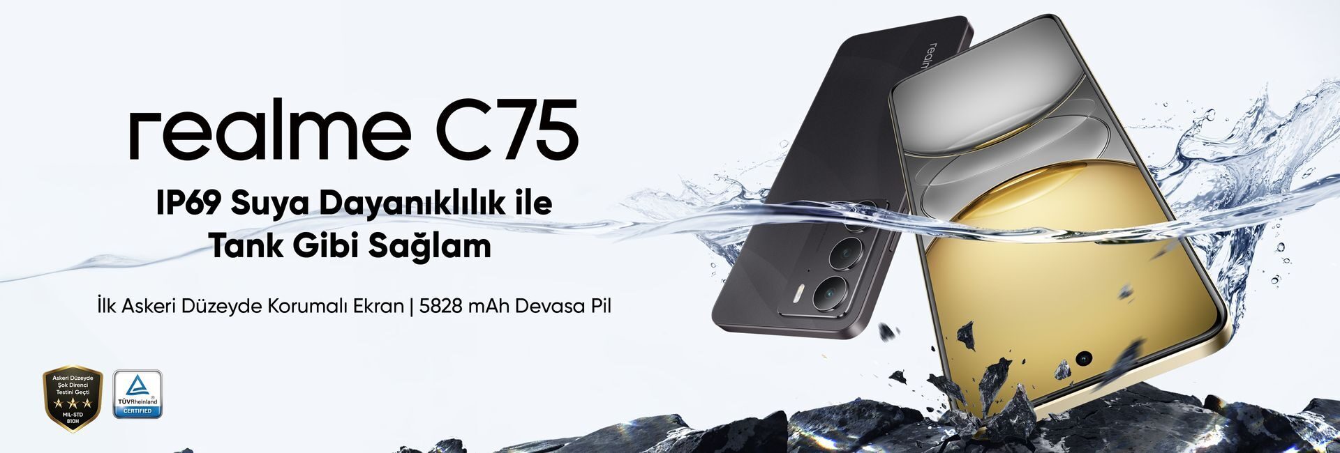 Realme C75, dayanıklılıkta yeni standartlarla Türkiye’de 1 Realme C75 özellikler fiyat performans