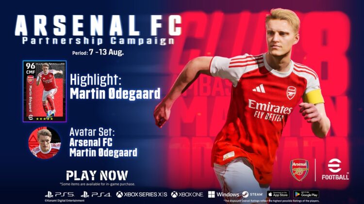 Konami ve Arsenal ortaklığı 2025'e kadar uzatıldı