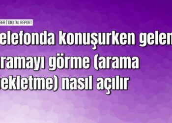 Telefonla konuşurken gelen aramayı görme ayarı
