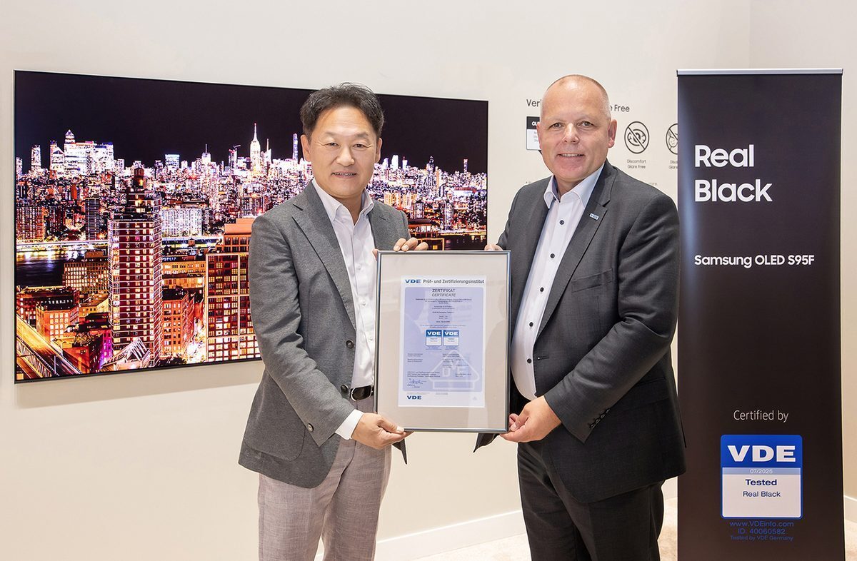Samsung OLED TV’ye VDE’den “gerçek siyah” sertifikası