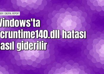 Vcruntime140 dll hatasını komut istemi ile çözme