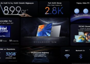 899 gramlık TECNO MEGABOOK S14, Türkiye’de satışta